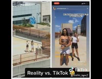 Tiktok versus Reality video shoot comparison