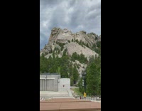 White shirt girl tiktok dances mount rushmore 