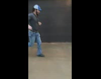 Tornado alarms going off guy running for beer 