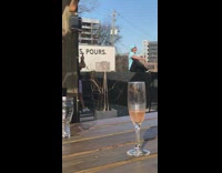 Blue hat short black wall guy polo 