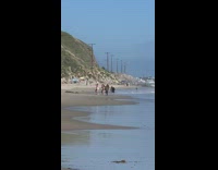 Three woman bikini dance beach music video