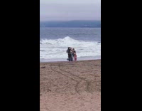 Five girls hip cloth gold bra beach