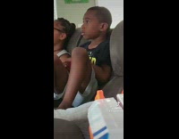 Guy shoots younger brother with nerf gun 