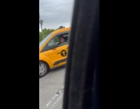 Cars goes back because of the traffic