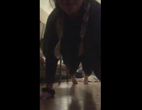 Girl attempts push up challenge farts instead
