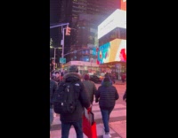 Man ride electric skateboard chair street night