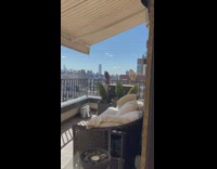 Collab winy - Lady Shoos Away Hawk from her Terrace