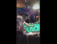 Collab BitchMP - Old guy playing pool in bar for crowd 