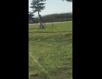 Woman kneel down dance exercise video shoot