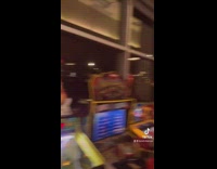 Guy inside chuck e cheese gets hit by mouse costume 