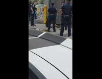 Cops surround man in mcdonalds lot 