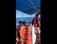 Girl goes silent on a boat ride