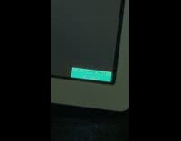 Moving message hit corner of monitor screen