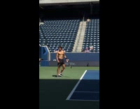 Collab ClipsIG - Ben Shelton practicing for US Open 