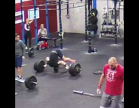 Guy at gym drops barbell on neck when lifting