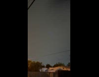 Strange light spotted flash on the clouds