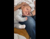 Collab ClipsIG - Baby sleeping on nanas lap 