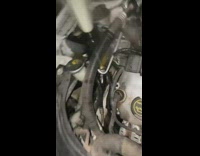 Car engine lid removed shoots out water