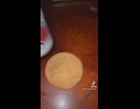 Friend confuses snickerdoodle cookie to be coaster