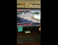 Golf cart crashes into car 