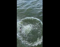 Two guys backflip off white platform fail