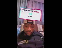 Guy is told he has 10 seconds to run 