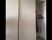 Big woman in rainbow outfit dances and twerks to 50 cent in her room