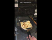 Collab BitchMP - Crepe bread pan flip fail 