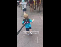Woman babysits her bestfriends son at disneyland 