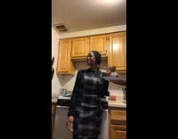 Sister eats big piece of cake 