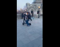 Men soldier uniform music video shoot park