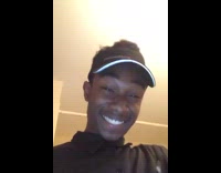 Guy excited about new job shows off name tag 