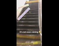 its not even raining water down stairs