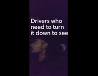 Guy turns down music to see car 