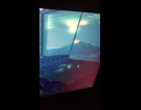 Police car in the game and also outside the window