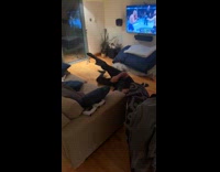 Man slips from copying UFC moves 