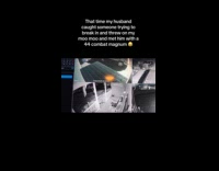 Man holds gun scares person sneaking house