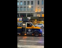 Collab WINY - Blue Van with screen drive and blast worship songs