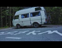 Drone travel video of man in Tara Canyon