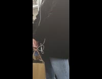 Lady Caries Pet Duck with Her in Bag