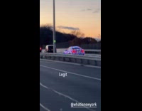 Submitter sees car full of Christmas lights 