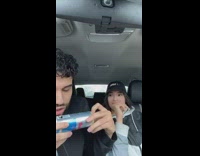 Guy pranks woman with red bull