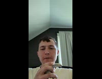 Guy use teeth pull open can lid