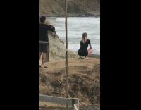 Squat photographs on the coast 