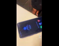 Guy breaks through door woman stole phone 