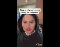 Girl talks about how guys not calling her a silly goose 