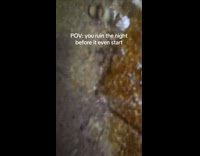 Guy drops alcohol bottle before drinking starts