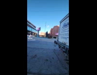Man transporting stock to underground elevator 