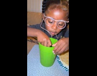 Collab Clips MPUGC - Little girl with glasses straw