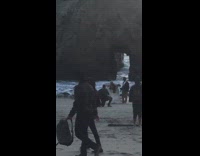 couple wedding beach windy